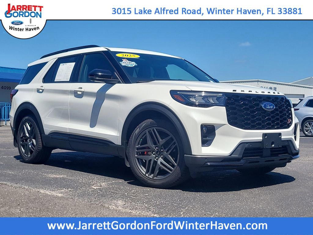 Certified 2025 Ford Explorer ST w/ Sun And Sound Package AWD/4WD 360° Tour