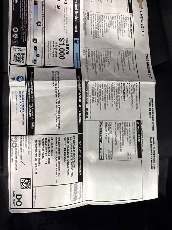 Used 2025 Chevrolet Malibu LT image 75