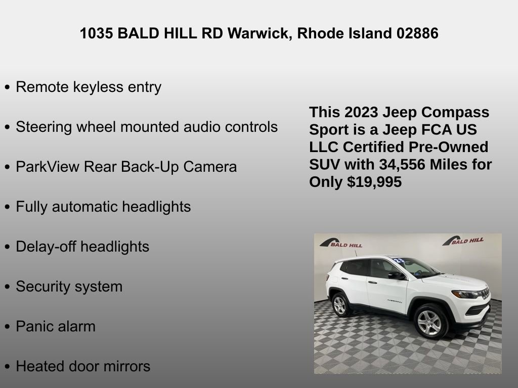 Certified 2023 Jeep Compass Sport image 7