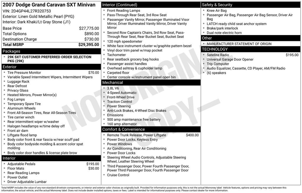 Used 2007 Dodge Grand Caravan SXT FWD image 32