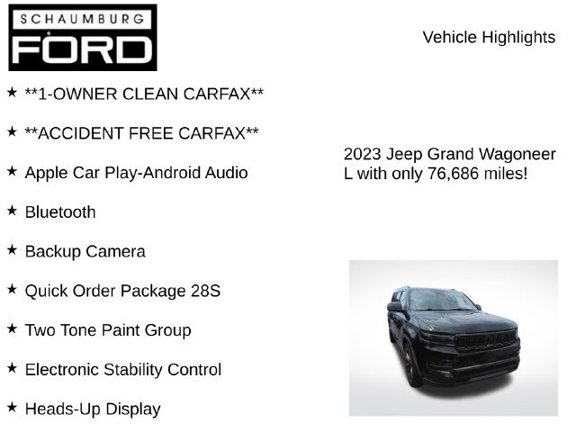 Used 2023 Jeep Grand Wagoneer L Series II AWD/4WD image 7