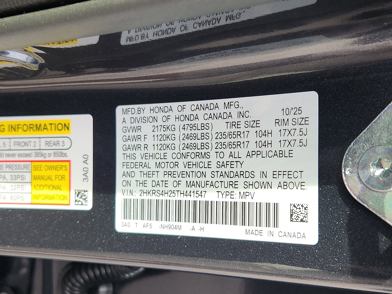 New 2026 Honda CR-V LX image 16