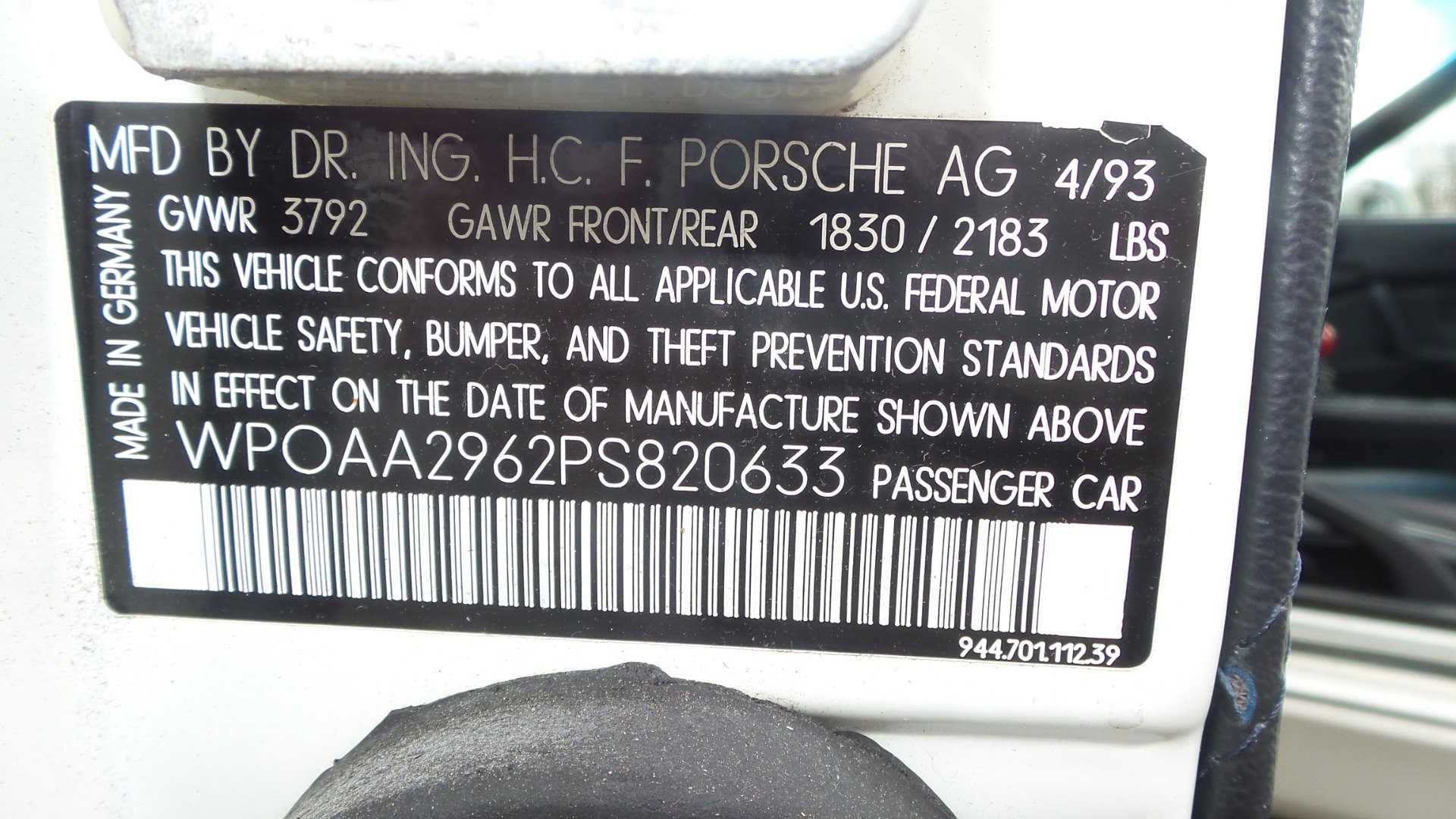 Used 1993 Porsche 968 Coupe image 14