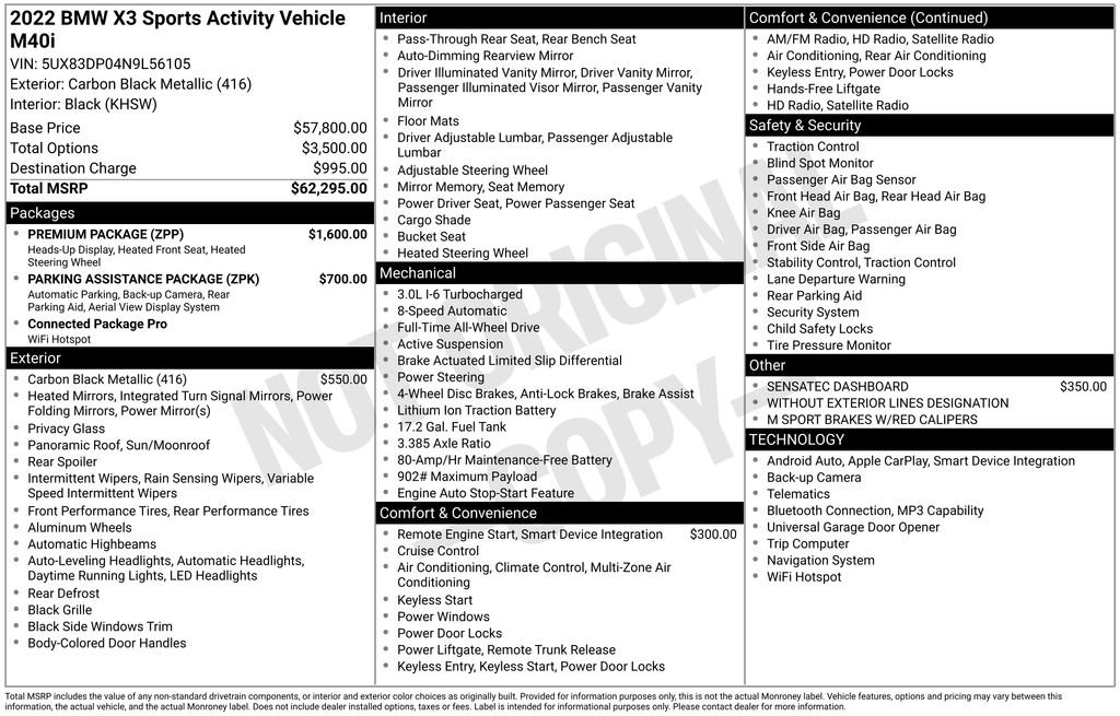 Used 2022 BMW X3 M40i image 5