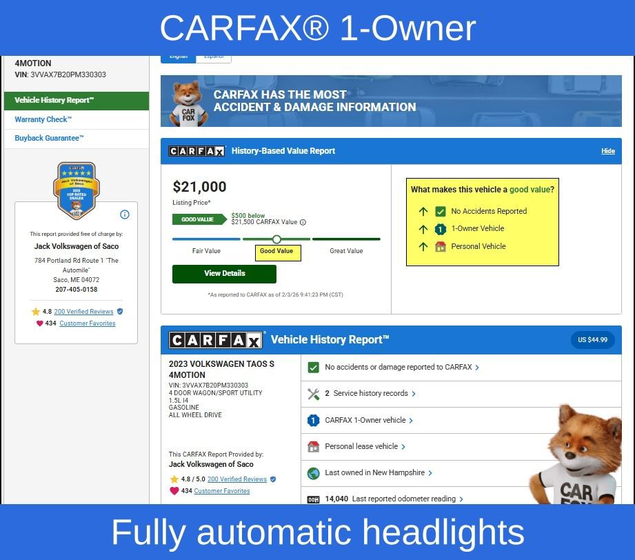 Used 2023 Volkswagen Taos S image 11