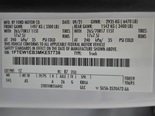 Used 2021 Ford F150 XL w/ Trailer Tow Package AWD/4WD image 41