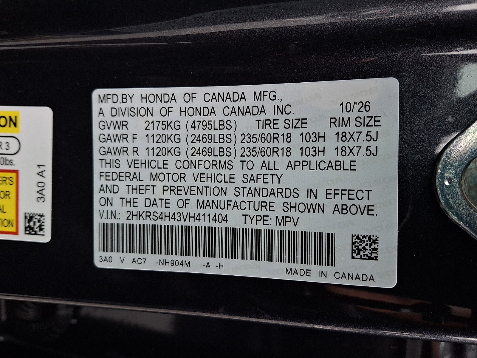 New 2027 Honda CR-V EX image 10