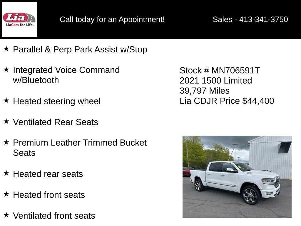 Used 2021 RAM 1500 Limited AWD/4WD image 31