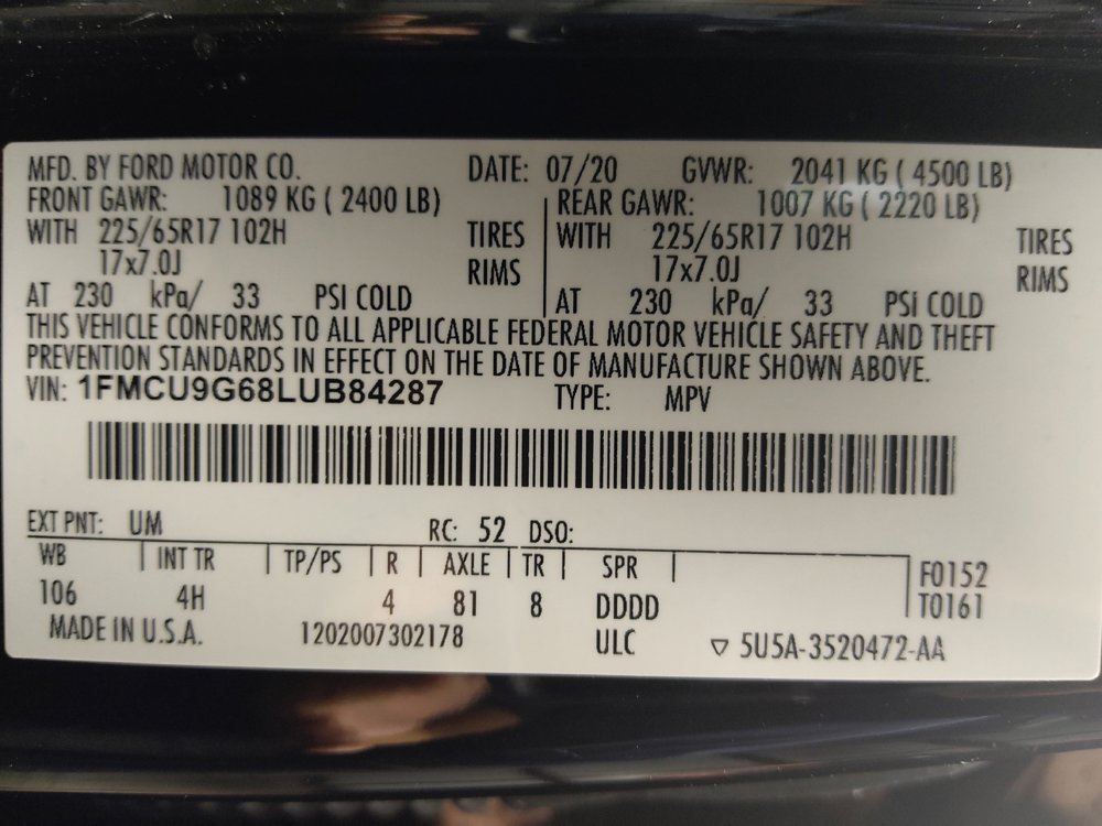 Used 2020 Ford Escape SE AWD/4WD image 33