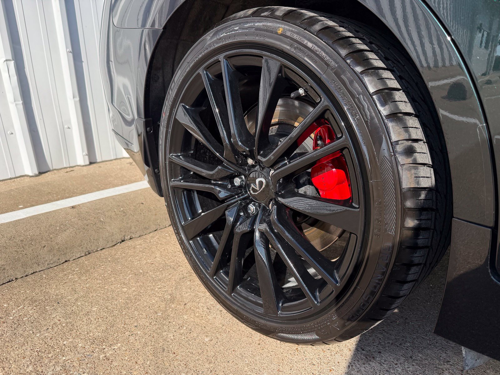Used 2024 INFINITI Q50 Red Sport 400 w/ Black Opal Edition RWD image 47