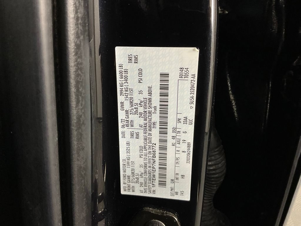 Certified 2022 Ford F150 Lariat w/ Equipment Group 502A High AWD/4WD image 27