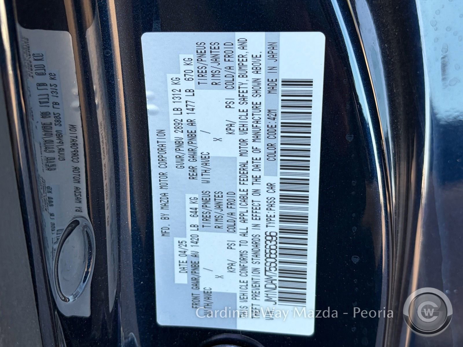 Used 2025 MAZDA MX-5 Miata RF Grand Touring w/ Weather Package RWD image 16
