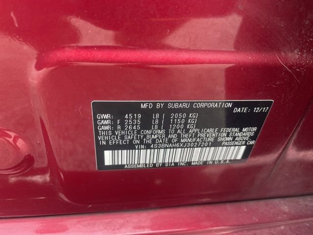 Used 2018 Subaru Legacy 2.5i Premium image 31