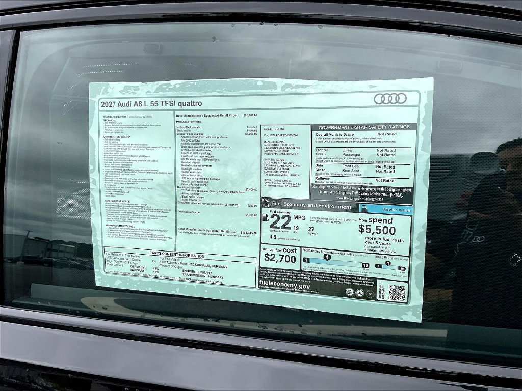 New 2027 Audi A8 L 3.0T AWD/4WD image 14