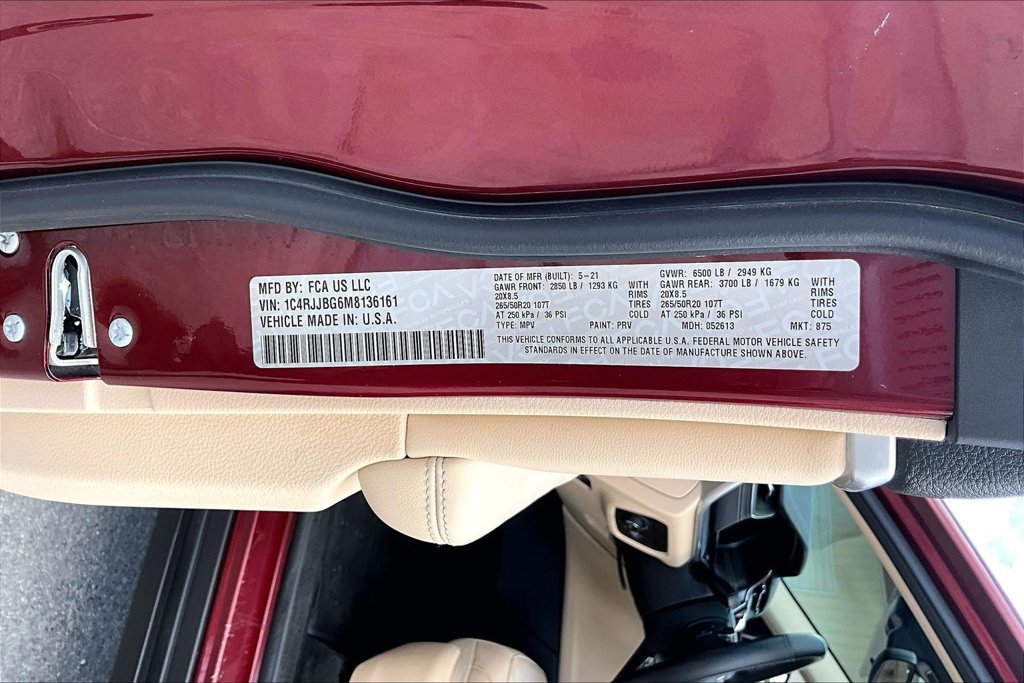 Used 2021 Jeep Grand Cherokee L Limited RWD image 18