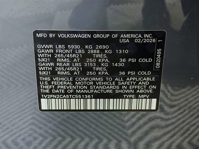 New 2026 Volkswagen Atlas SEL Premium R-Line image 35