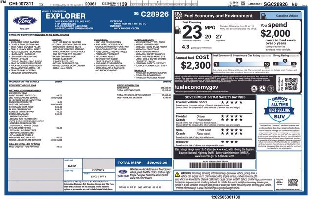 Used 2025 Ford Explorer ST-Line w/ Premium Package AWD/4WD image 2