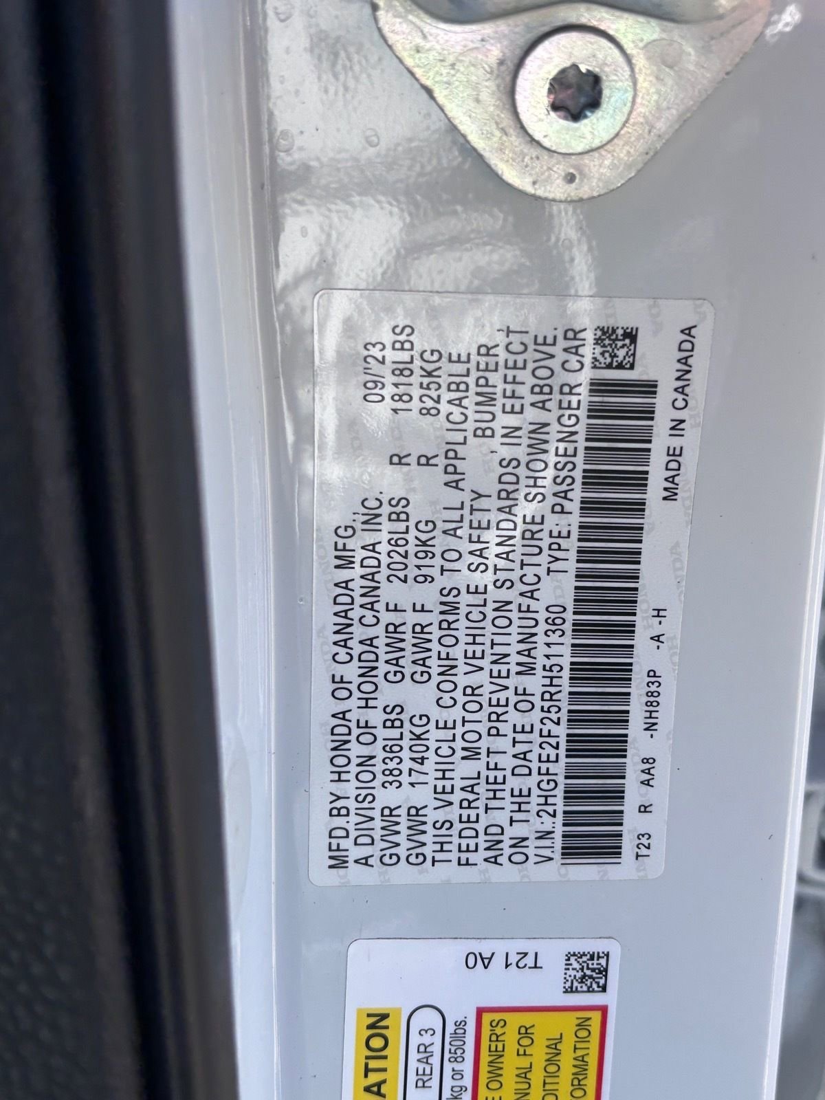 Certified 2024 Honda Civic LX image 35