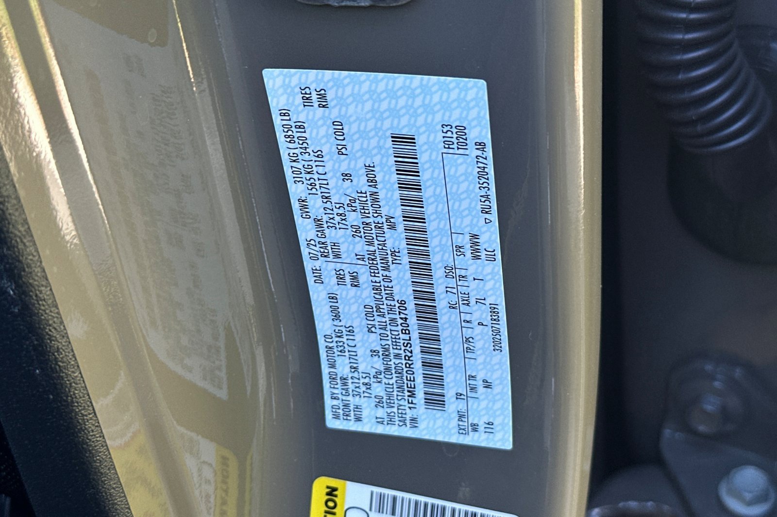 New 2025 Ford Bronco Raptor image 29