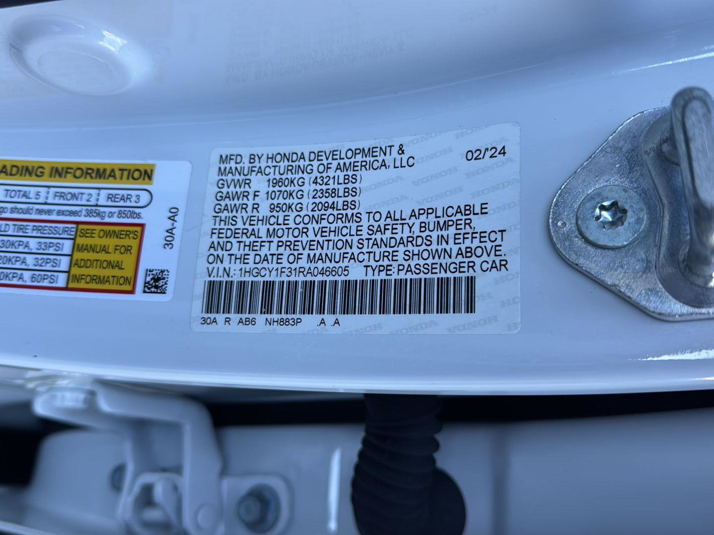 Used 2024 Honda Accord EX image 39