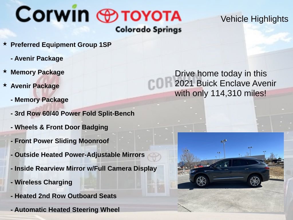 Used 2021 Buick Enclave Avenir w/ Avenir Technology Package image 7