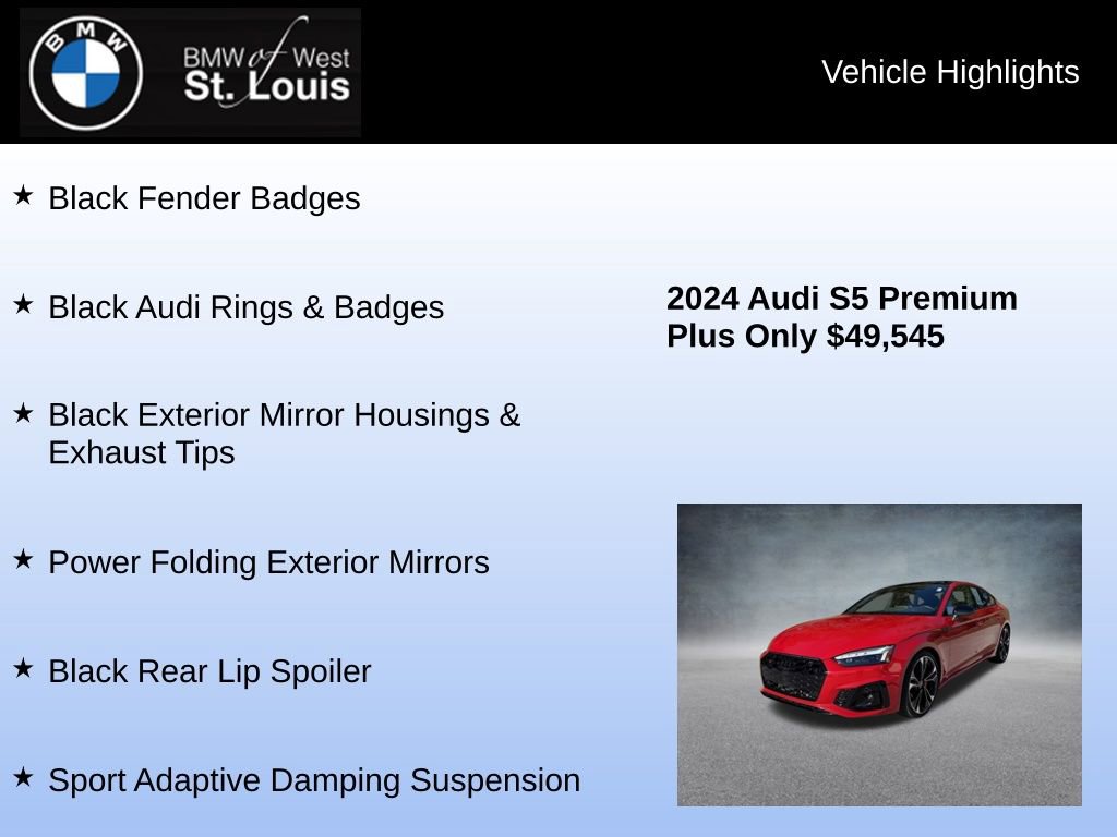 Used 2024 Audi S5 Premium Plus w/ Premium Plus Package image 24