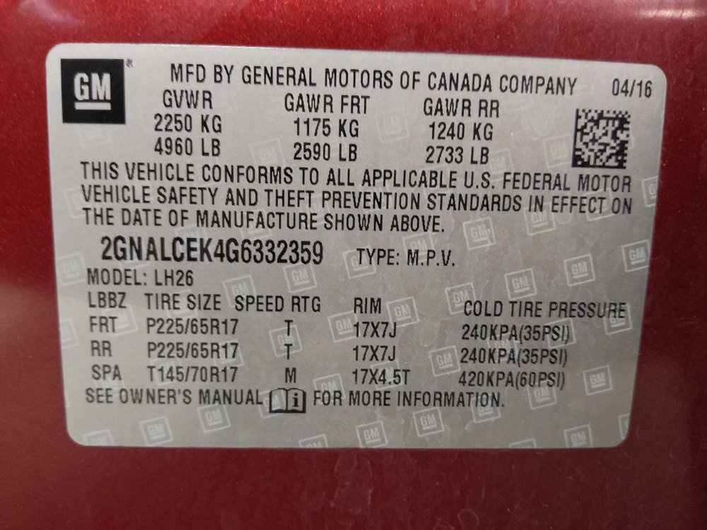 Used 2016 Chevrolet Equinox LT w/ Convenience Package FWD image 33