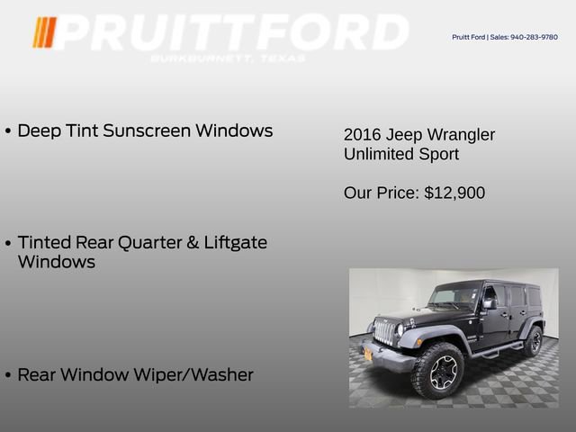Used 2016 Jeep Wrangler Unlimited Sport AWD/4WD image 33