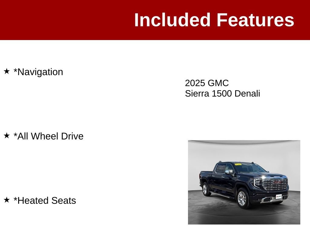 Used 2025 GMC Sierra 1500 Denali w/ Technology Package AWD/4WD image 3