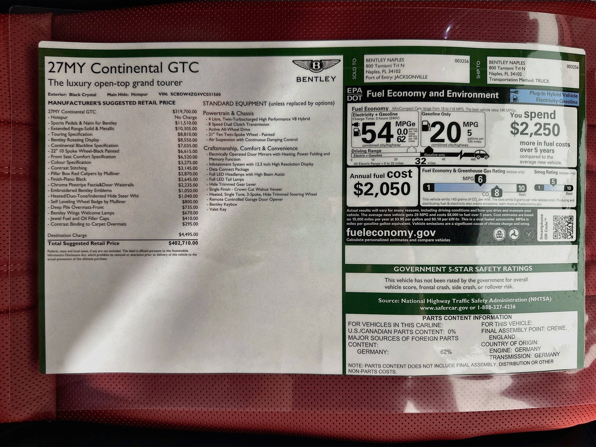 New 2027 Bentley Continental GTC AWD/4WD image 28