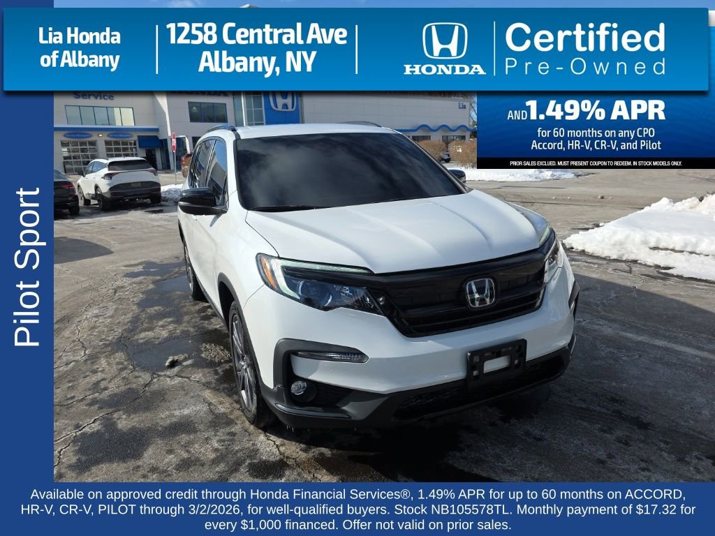 Certified 2022 Honda Pilot Sport image 1