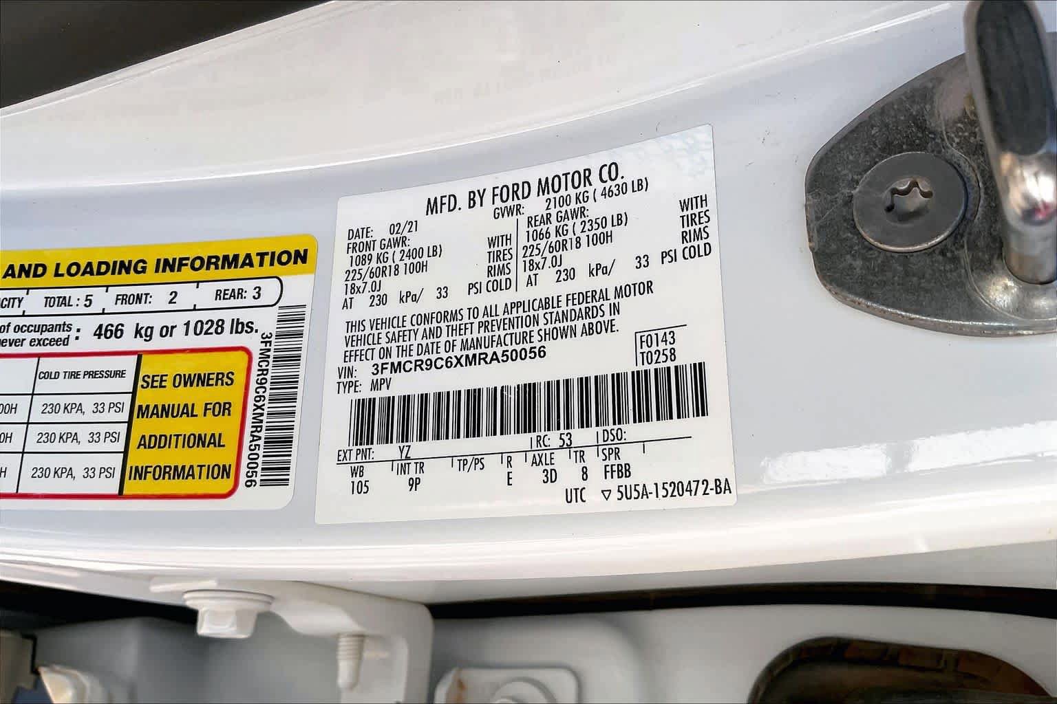 Used 2021 Ford Bronco Sport Outer Banks AWD/4WD image 34
