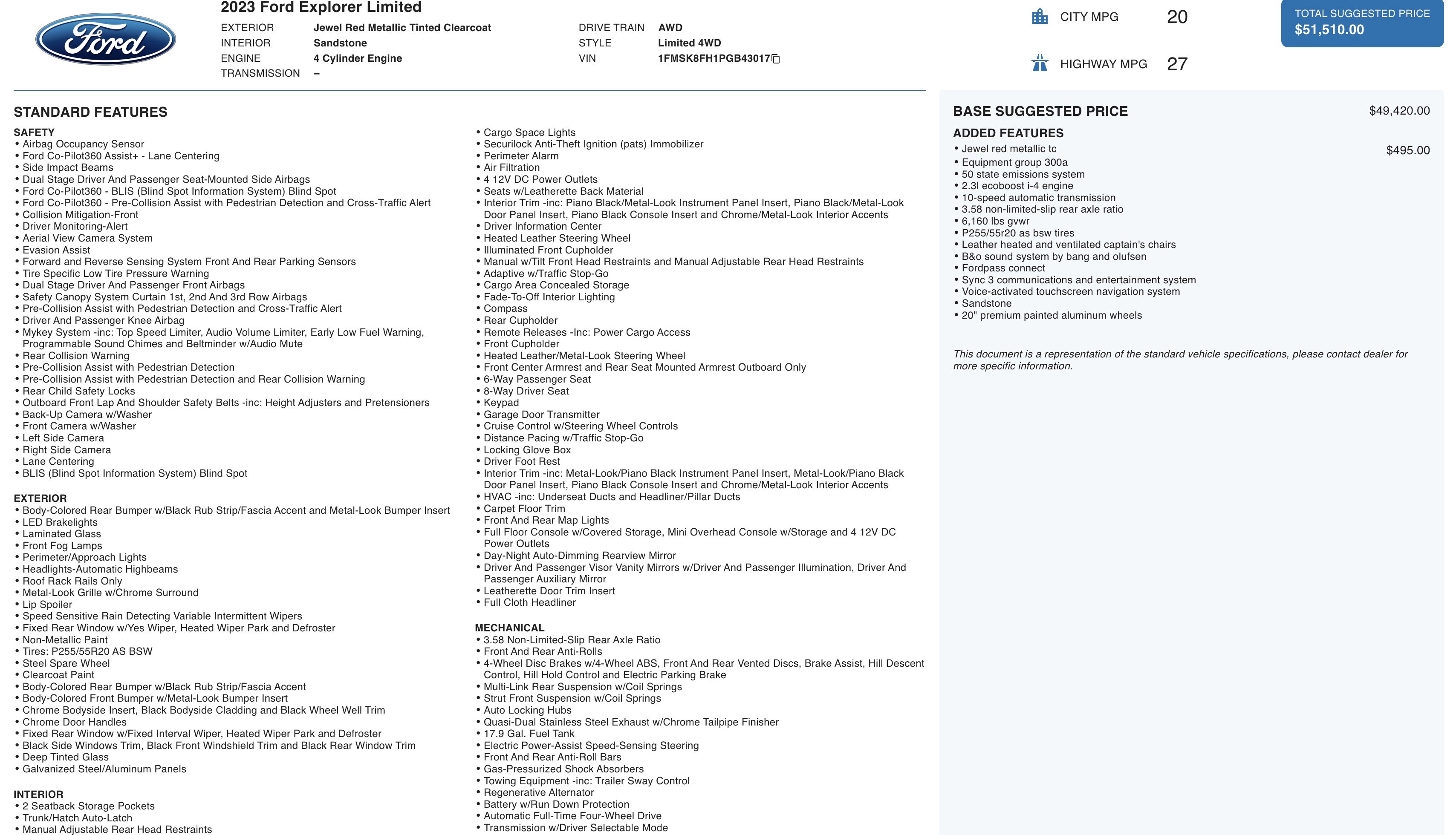 Used 2023 Ford Explorer Limited image 5