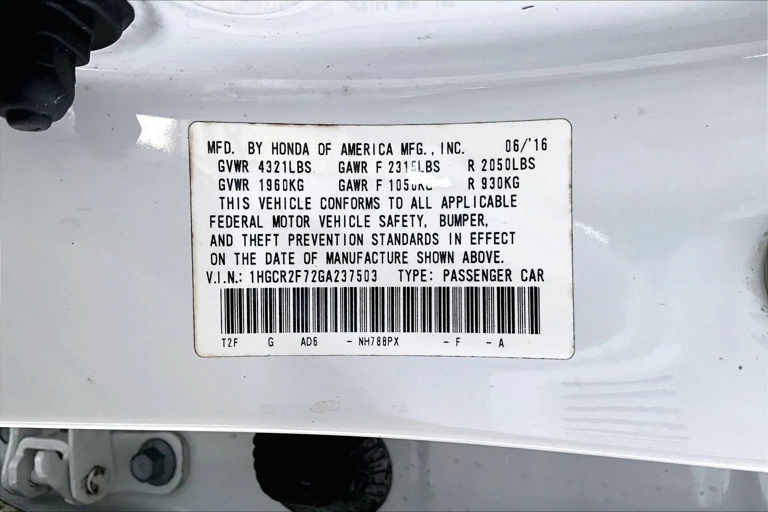 Used 2016 Honda Accord EX image 16