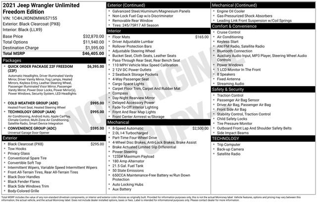 Used 2021 Jeep Wrangler Unlimited Sport image 15