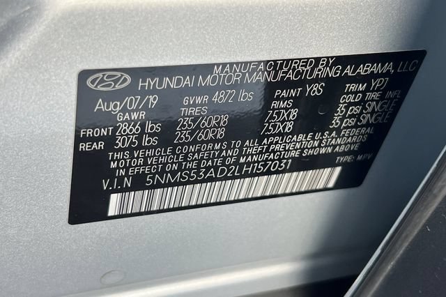 Used 2020 Hyundai Santa Fe Limited FWD image 39