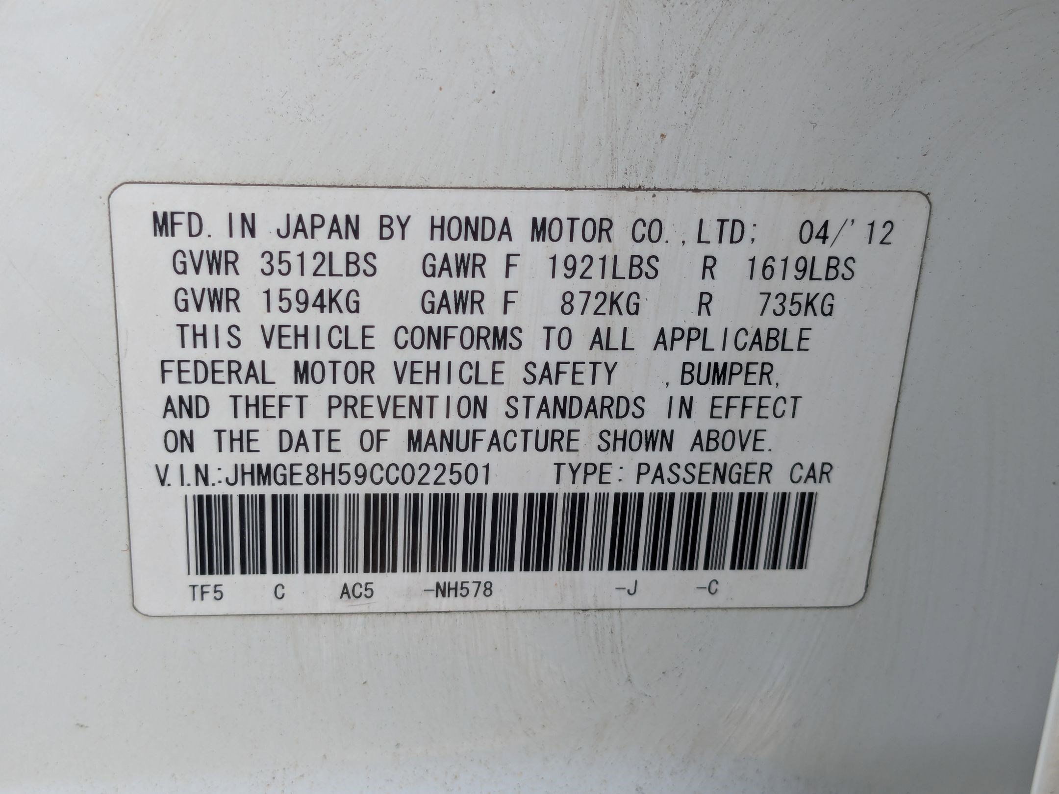 Used 2012 Honda Fit Sport image 34