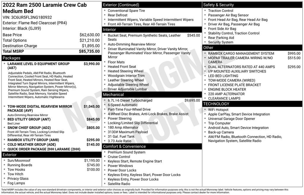 Used 2022 RAM 2500 Laramie image 5