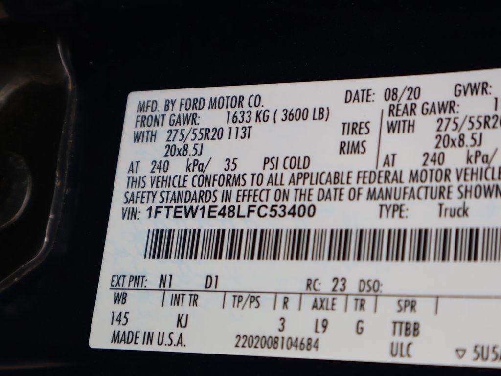 Used 2020 Ford F150 King Ranch w/ Equipment Group 601A Luxury AWD/4WD image 42