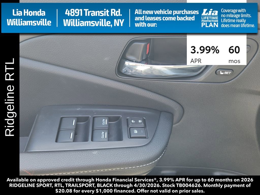 New 2026 Honda Ridgeline RTL image 15