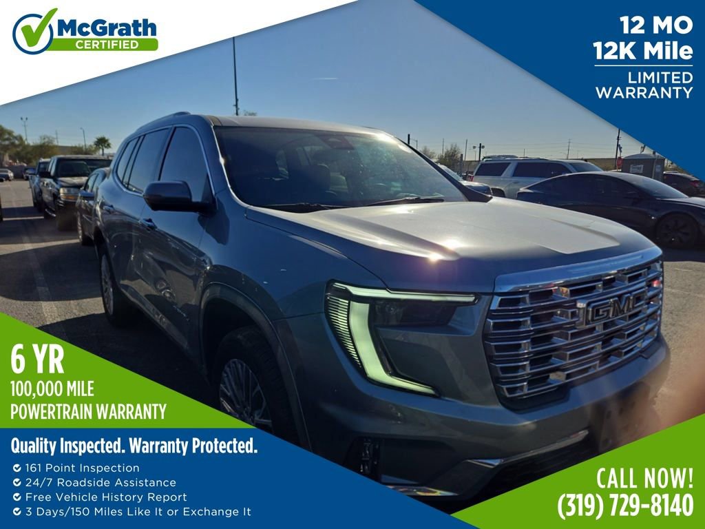Used 2024 GMC Acadia Denali w/ LPO, Floor Liner Package
