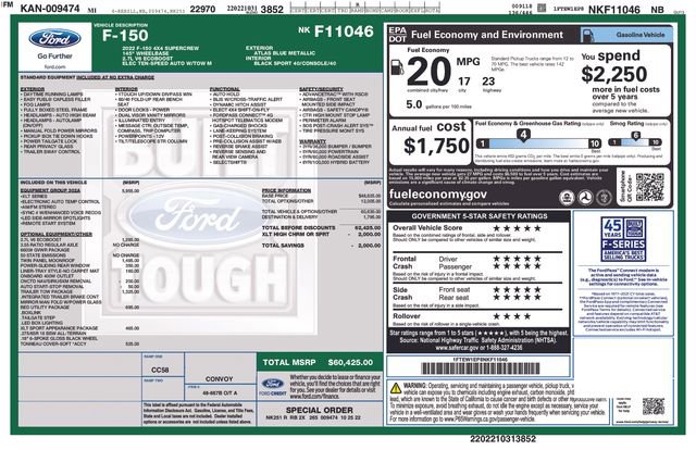 Used 2022 Ford F150 XLT w/ Equipment Group 302A High image 2