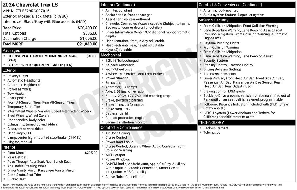 Used 2024 Chevrolet Trax LS image 35