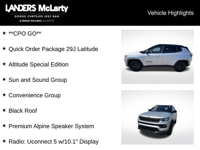 Used 2024 Jeep Compass Latitude w/ Sun and Sound Group AWD/4WD image 5