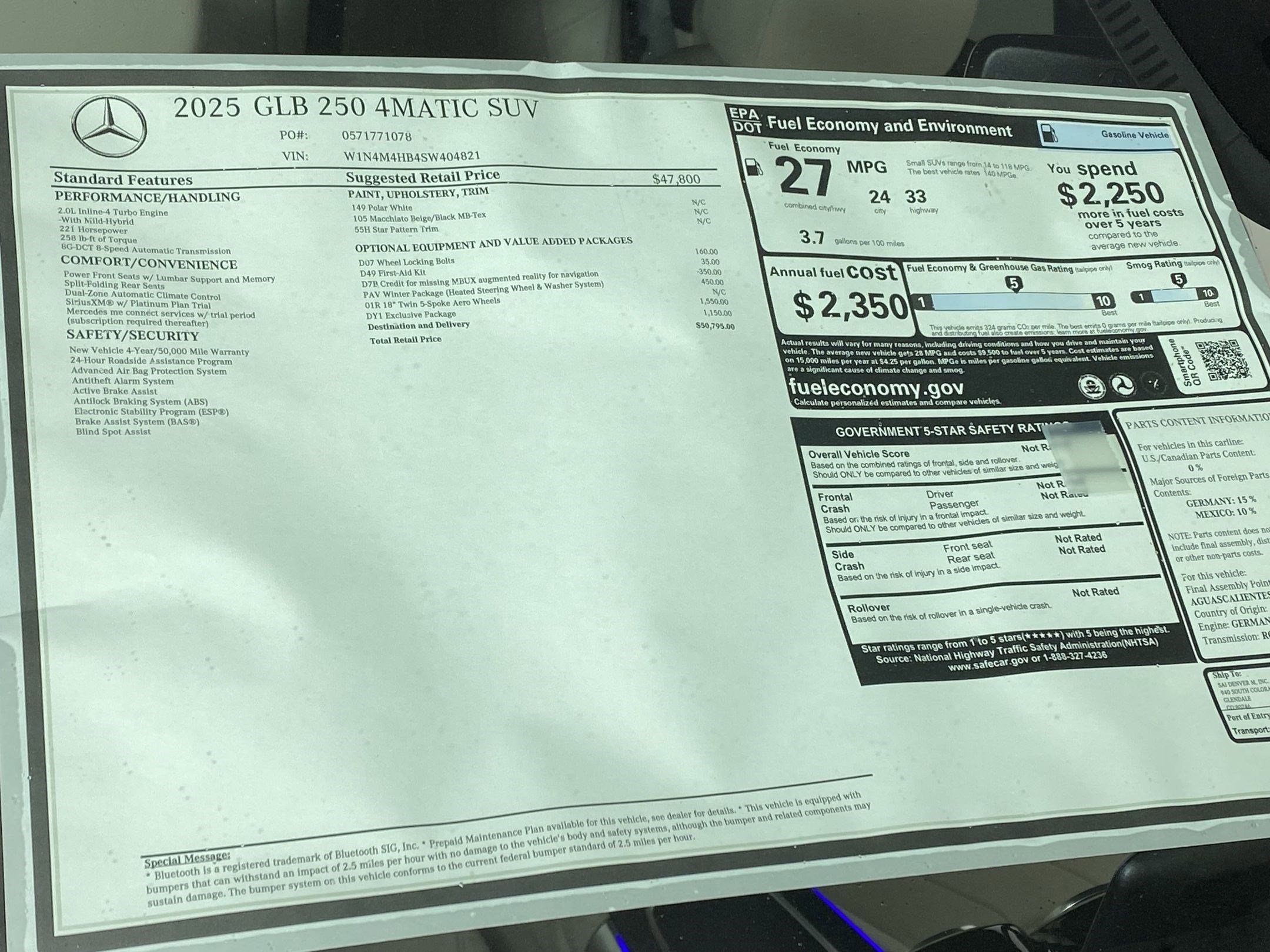 Certified 2025 Mercedes-Benz GLB 250 4MATIC image 31