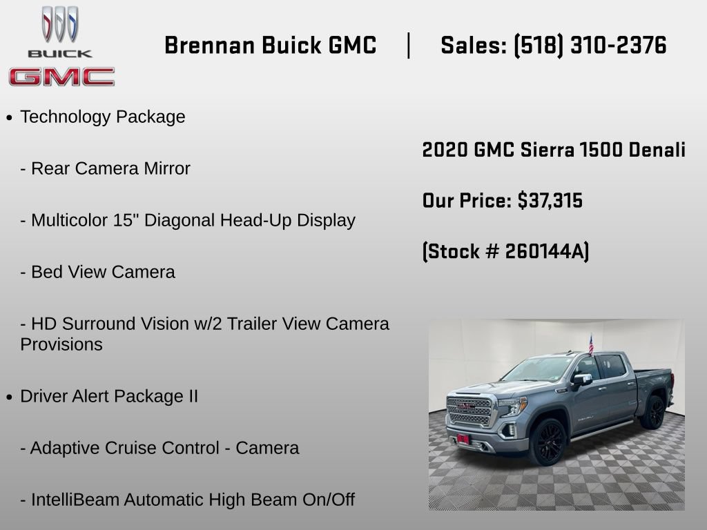 Certified 2020 GMC Sierra 1500 Denali w/ Denali Ultimate Package AWD/4WD image 6