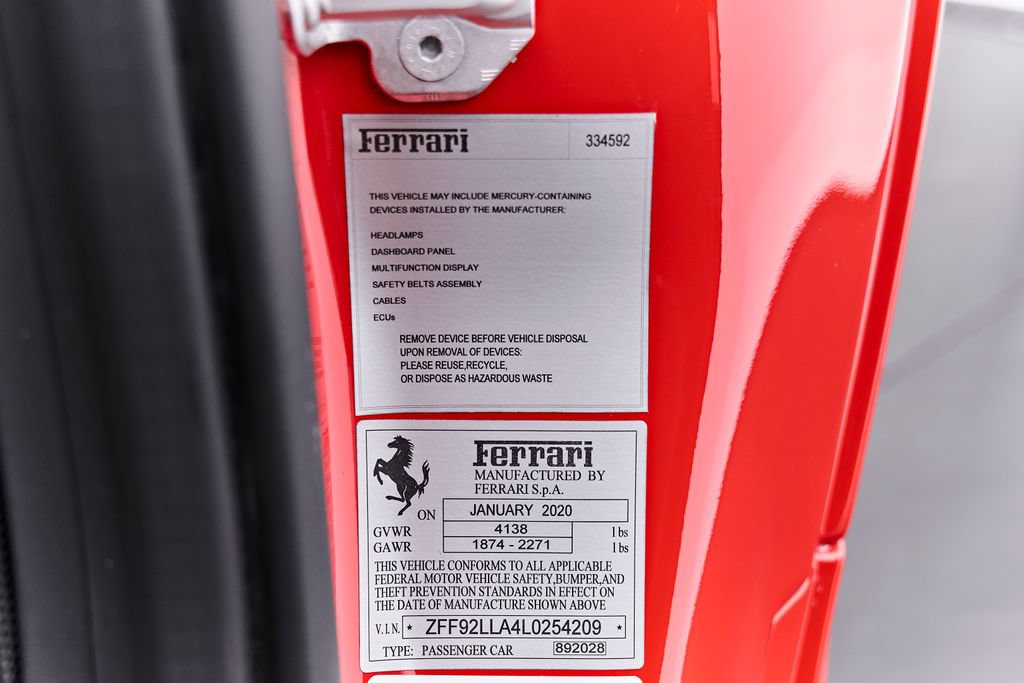 Used 2020 Ferrari F8 Tributo RWD image 55