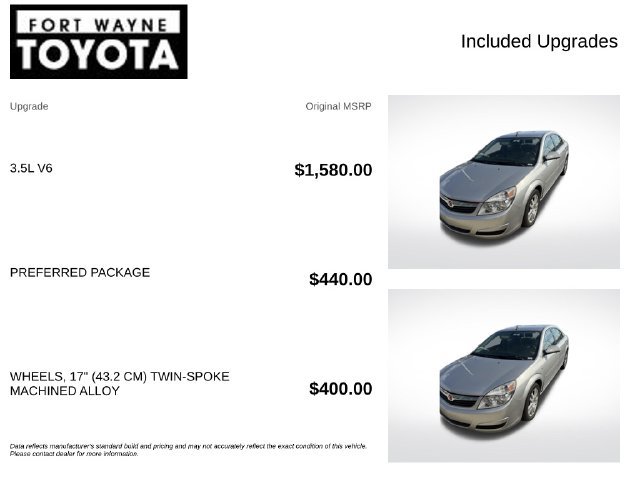 Used 2008 Saturn Aura XE w/ Preferred Package FWD image 4