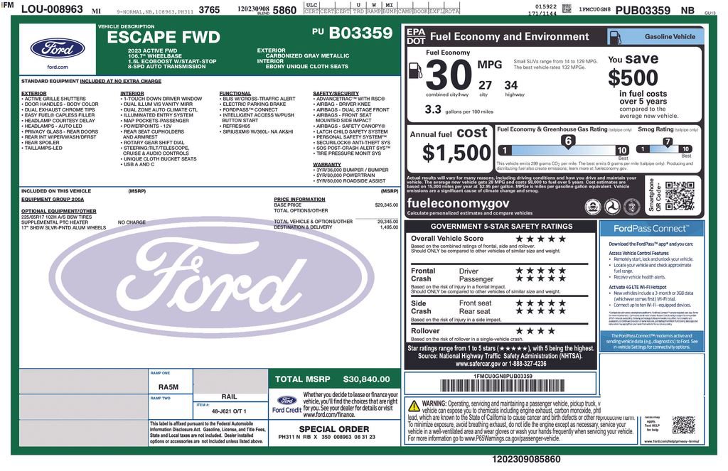 Used 2023 Ford Escape Active FWD image 34