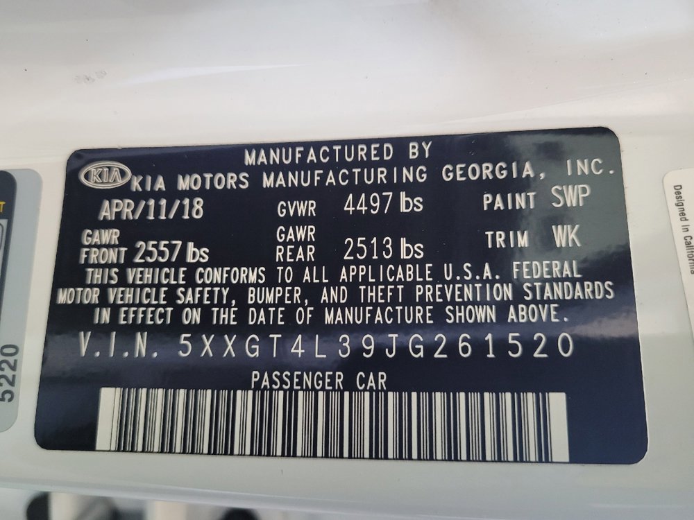 Used 2018 Kia Optima LX w/ 17" Alloy Wheels Package image 33